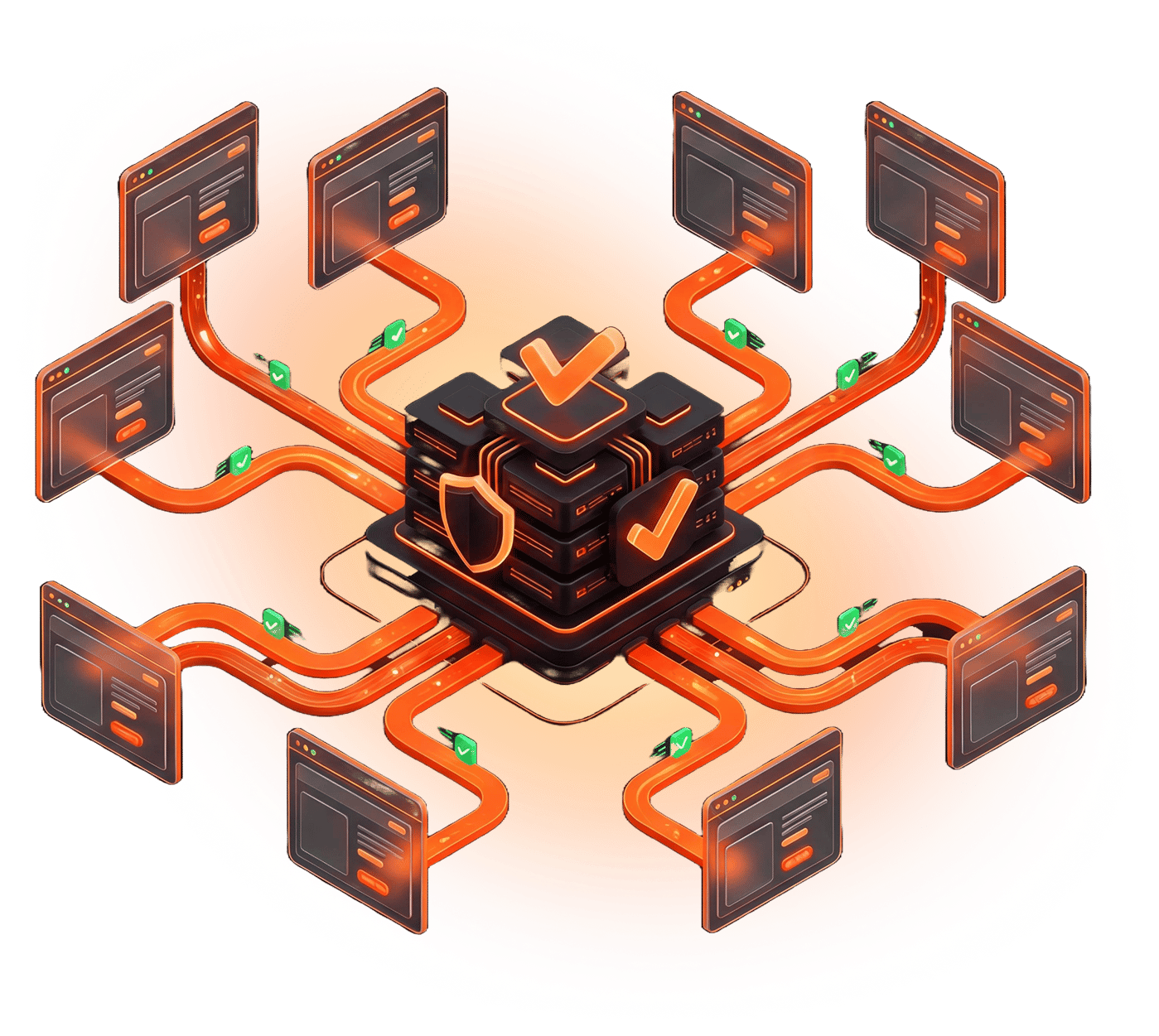 Proxy Network Infrastructure Price Monitoring Illustration