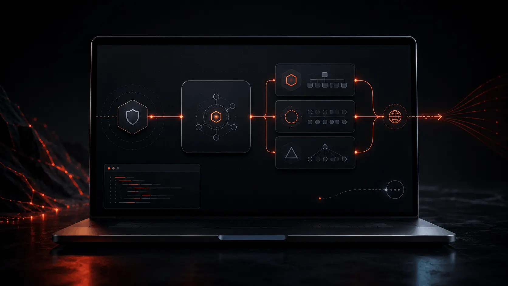Code on a developer screen representing LangChain proxy setup and AI agent configuration guide 2026